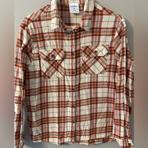 Women's Plaid Button Down Shirt - Multicolor